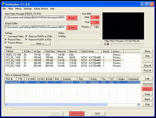 VobBlanker screenshot